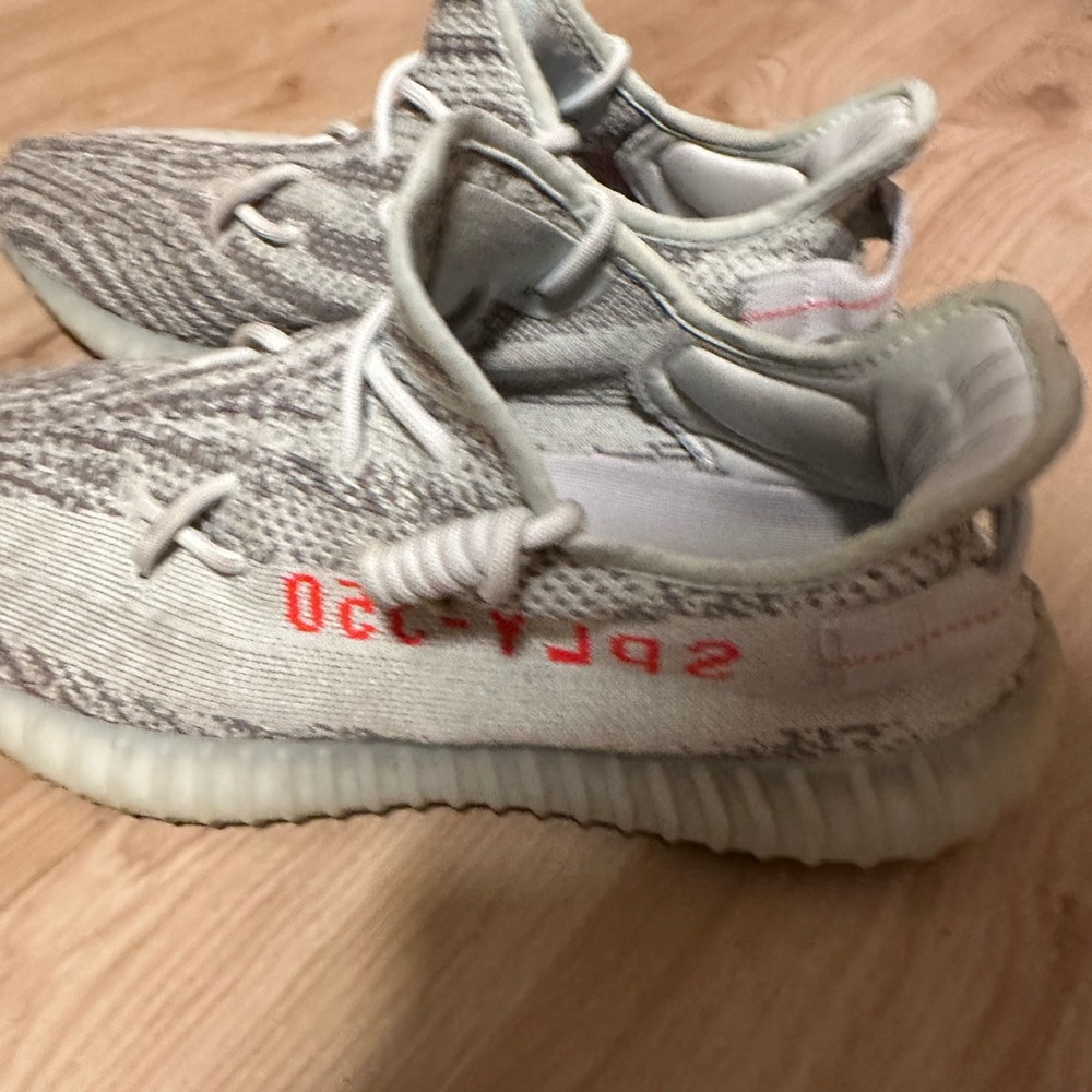 Yeezys blue tint